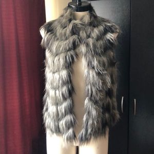 Faux fur vest